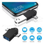 Apaptador Otg 2 En 1 Micro Usb Y Tipo C A Usb Para Celulares - Image 3