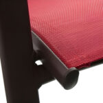 Silla Reposera De Jardin Exterior Aluminio Apilable En Ramos Color Rojo Liso - Image 4