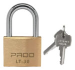 Candado De Seguridad Reforzado Con 2 Llaves Chico Premium Dorado