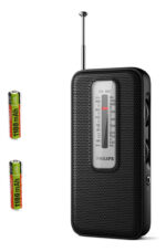 Radio Philips Am/fm Analogica Portatil + Pilas Recargables Blanco