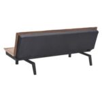 Sofa Futon Cama Chocolate Calidad Diseño Patas Madera Ramos Liso - Image 7