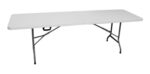 Mesa Plegable Camping De Plastico 2m Maletin Reforzada Ramos Blanco