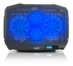 Base Notebook Reclinable 4 Fans Hub Usb Luces Nisuta Ns-cn93 Color Negro Color Del Led Azul - Image 2