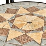 Mesa Exterior Mosaico Importada Con Brasero Mod Exclusivo ! Multicolor - Image 9