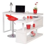 Escritorio Esquinero De Vidrio Plegable 169x75x149cm`premium