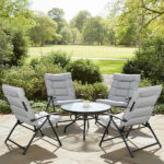 Set De Mesa + 4 Sillas Plegables Exterior Interior Diseño - Image 15