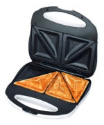 Sandwichera W017 Eléctrica Tostadora Negro Y Acero Inoxidable Winco