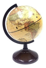 Globo Terraqueo 14 Cm Diametro Base Plastico Antiguo Mapa