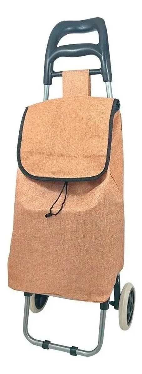 D_NQ_NP_675318-MLA90272614126_082025-F.jpg Carrito Changuito De Compras + Bolsillo Diseño Calidad Beige - Image 1