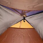 Carpa 2 Personas Playa Camping Mas Grande Doble Techo Bolso Naranja Y Azul - Image 3