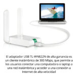 Adaptador Usb Inalámbrico Tp-link Tl-wn822n De 300 Mbps - Image 6