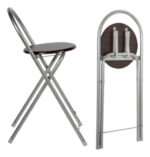 Desayunador 2 Taburete Mesa Set + Banqueta Silla Bar Ramos Laqueado Chocolate - Image 2