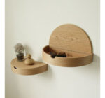 Estante Flotante Semicurvo Con Almacenamiento Interno - Image 3