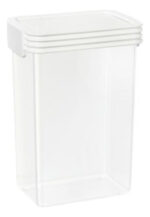 Set X5 Frascos Hermeticos De Acrilico Apilables Premium - Image 5