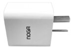 Cargador Usb Tipo C Adaptador Pared Compatible Con iPhone Rapido Noga Ng359 Blanco
