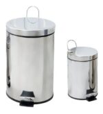 Cestos Tachos De Basura Residuo Acero Inoxidable 12 Y 3 Litros  Tapa De Acero Inox Acabado Brillante - Image 2