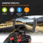 Joystick Inalambrico Bluetooth Pc Gamer Ios Android Premium Negro - Image 2