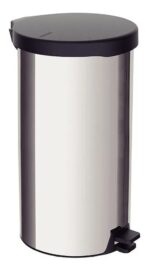 Cesto De Basura 20 Litros Papelero Acero Inoxidable Ramos Mejia Gris