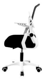 Silla Ejecutiva Empoli Em-3048 Ergonómica Apoyabrazos Abatibles Soporte Lumbar Blanco Mesh - Image 4