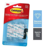 Gancho De Plastico X6 Unidades Command 3m Pequeños Calidad - Image 2