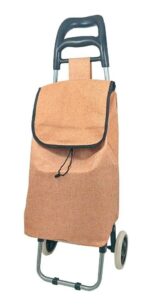 Carrito De Compras Con Bolsillos Metal Plegable Con Diseño