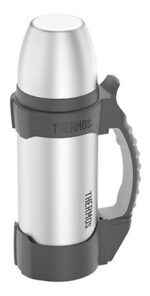 Termo Thermos 1 Lt 24hs Doble Pared Calor Frio Acero Premium Plateado