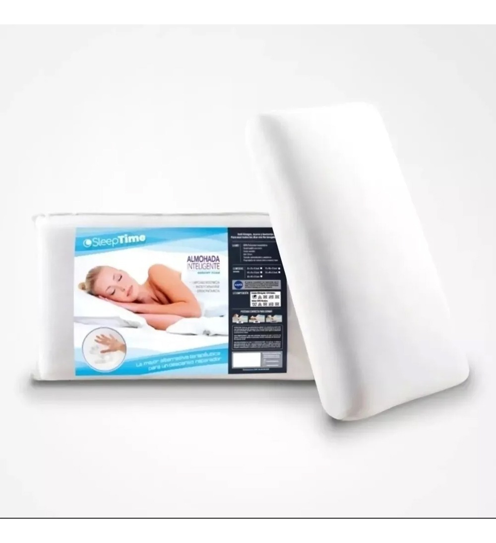 D_NQ_NP_692529-MLA69244469187_052023-F.jpg Almohada Inteligente Viscoelastica Diseño Calidad Premium Blanco - Image 1