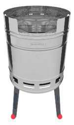 Parrilla A Carbon Movil Tramontina Churrasquera Metal Cromado