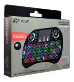 Mini Teclado Inalambrico Con Luz Rgb Smart Android Windows Negro Español Latinoamérica - Image 3