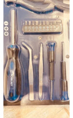 Set De Herramientas 24 Piezas Cromadas Calidad Premium Cromo Y Azul - Image 3