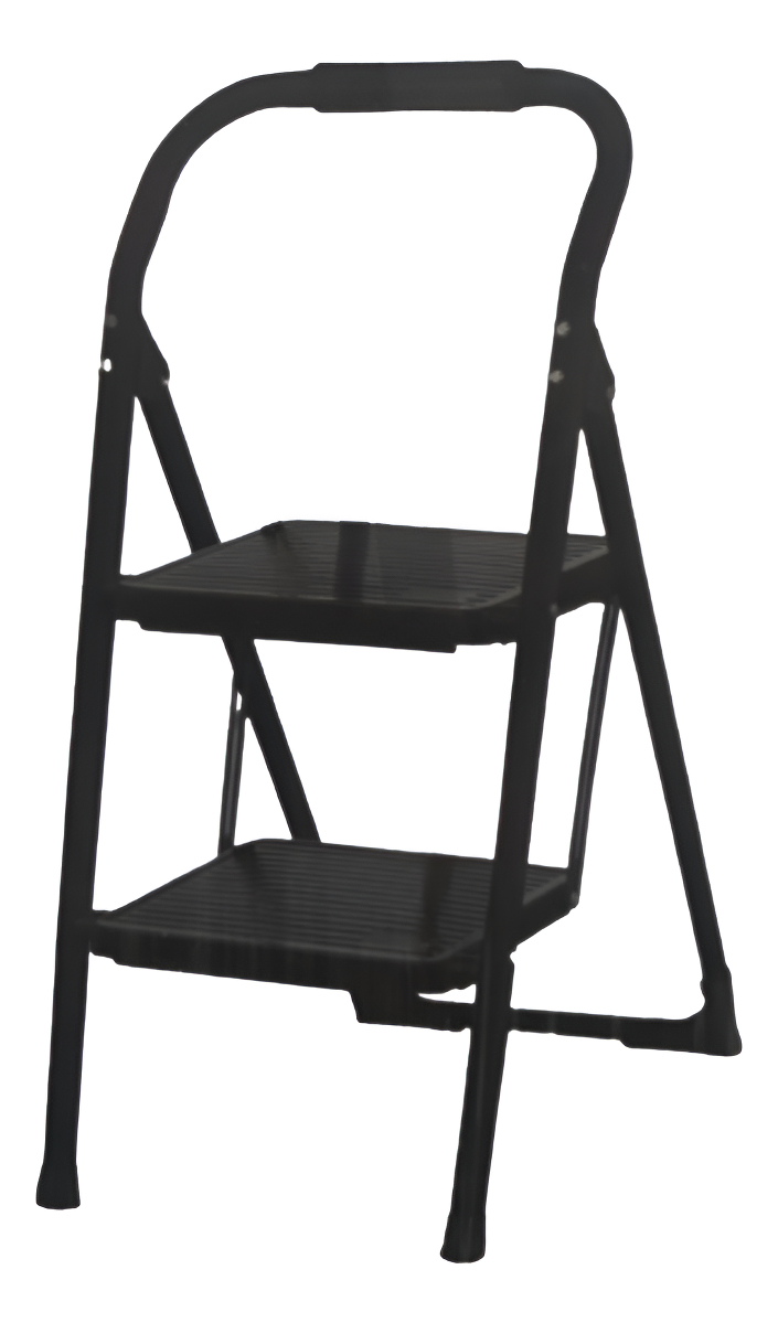 D_NQ_NP_695772-MLA94674445309_102025-F.jpg Escalera 2 Escalones Plegable Resistente Calidad Premium Negro - Image 1