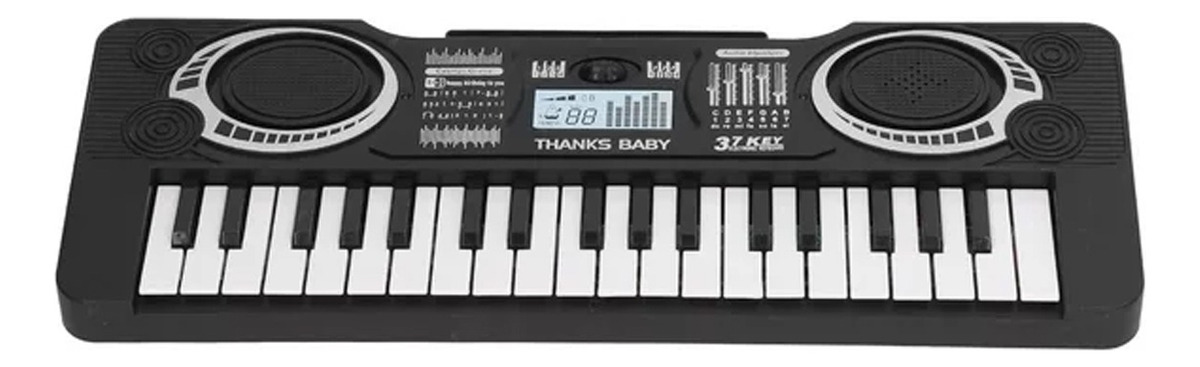 D_NQ_NP_696495-MLA75734066443_042024-F.jpg Teclado Piano Juguete Organo Musical Infantil 37 Teclas Niño Negro - Image 1