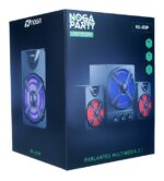 Parlantes 2.1 Para Pc Smartv Led Rgb Control De Volumen Noga Color Negro - Image 3