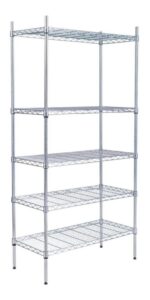 Estanteria Cromada 5 Estantes Metalica 152 X 76 X 36 Ramos Acero - Image 2