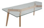 Mesa Ratona Vidrio Templado Madera Moderna Transparente 110x60cm - Image 4