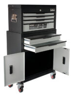 Gabinete Metalico Caja Para Herramientas Ruedas + Cajones Negro - Image 3