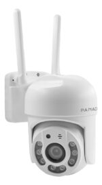 Camara Ip Panacom Ice10200 Con App Exterior E Interior Wifi Color Blanco
