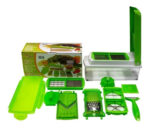 Mandolina One Step Cortador De Verduras Y Frutas 10 Piezas Verde - Image 2