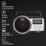 Radio Digital Stromberg Rd-7818 Am-fm Dual - Pila Bateria Y Conexion Color Gris - Image 4