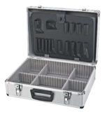 Maletin Porta Herramientas Robust Calidad Premium Plateado