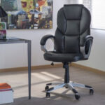 Sillon De Oficina Ejecutivo Apoya Brazos Diseño Calidad Negro Naylon - Image 9