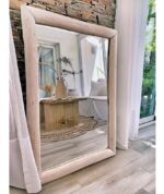 Espejo De Madera Maciza Eucalipto Ideal Para Adornar Premium Marrón Claro - Image 2