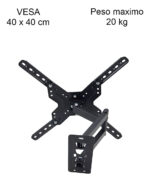 Soporte Tv Móvil Articulado Bigmarket Esm8000 32-55 Pulgadas 30kg Negro - Image 3