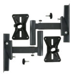 Soporte De Pared Set X2 Para Parlantes Ajustable Universal Negro - Image 2