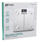 Balanza Digital Smart Fitness Med Corp App Recargable Noga Blanco - Image 4
