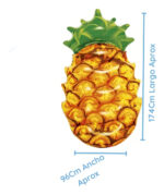 Colchoneta Flotador Inflable Anana 43310 174x96cm Bestway Naranja Con Verde - Image 6