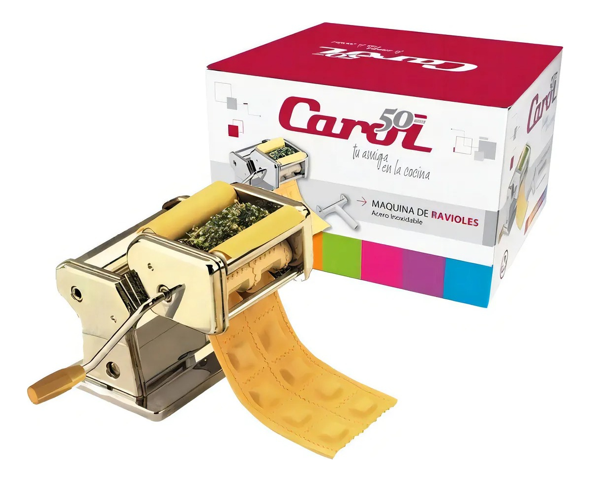 D_NQ_NP_719966-MLA84769765054_052025-F.jpg Fabrica De Ravioles Raviolero Con Abrazadera De Mesa Cromado - Image 1