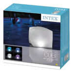 Cubo Led Globo Flotante Intex Pileta Piscina Agua + Colores