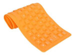 Teclado Flexible Keyboard Usb Silicona Naranja Impermeable Lavable Español Inglés - Image 2