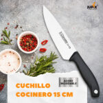 Cuchillo De Cocina Chef Cocinero 15cm Acero 3 Claveles Evo Color Negro - Image 6